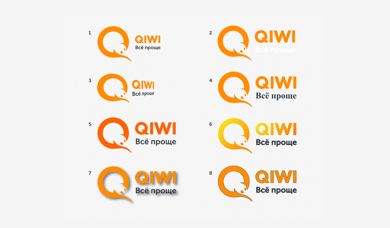 QIWI. Варианты использования логотипа. QIWI все проще. QIWI логотип.